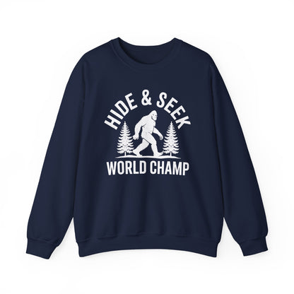 Bigfoot Hide And Seek World Champion Sasquatch Retro Vintage Sweatshirt