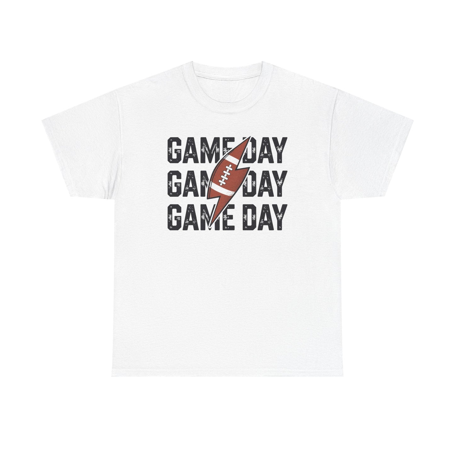 Vintage Game Day Football Lightning Bolt Funny Team Sport T-Shirt
