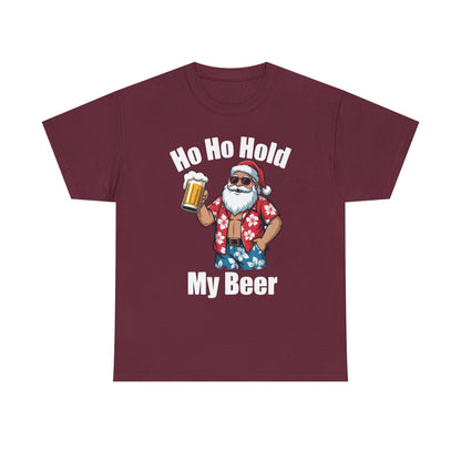 Funny Santa With Sunglasses And Beer Christmas in July T-Shirt