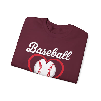 Baseball Grandma Women Baseball Heart Mothers Day Sweatshirt