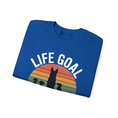 Life Goal Pet All The Dogs Funny Dog Sweatshirt