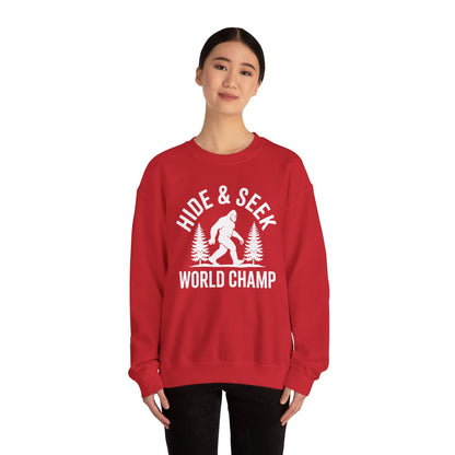 Bigfoot Hide And Seek World Champion Sasquatch Retro Vintage Sweatshirt