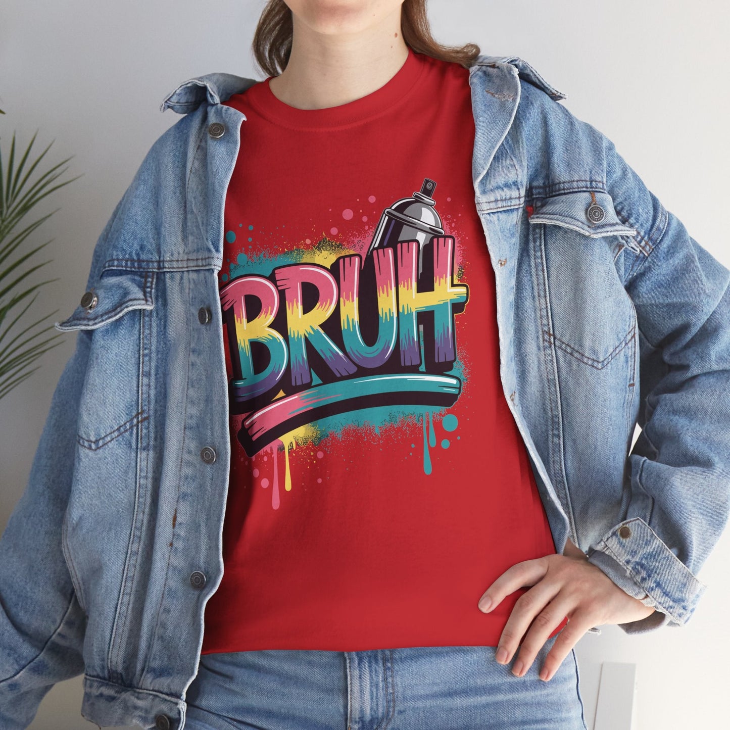 Bruh Graffiti Funny Saying Street Art Meme Men Boys T-Shirt
