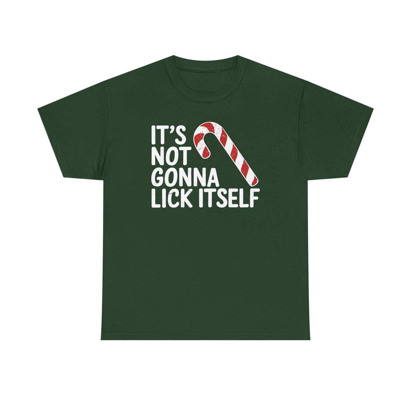 Funny Candy Cane Lick Itself Adult Christmas in July Gift T-Shirt
