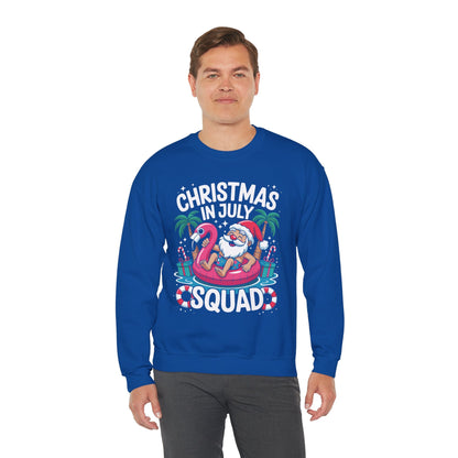Christmas In July 2025 Squad Summer Beach Vacation Xmas Cool Sweatshirt