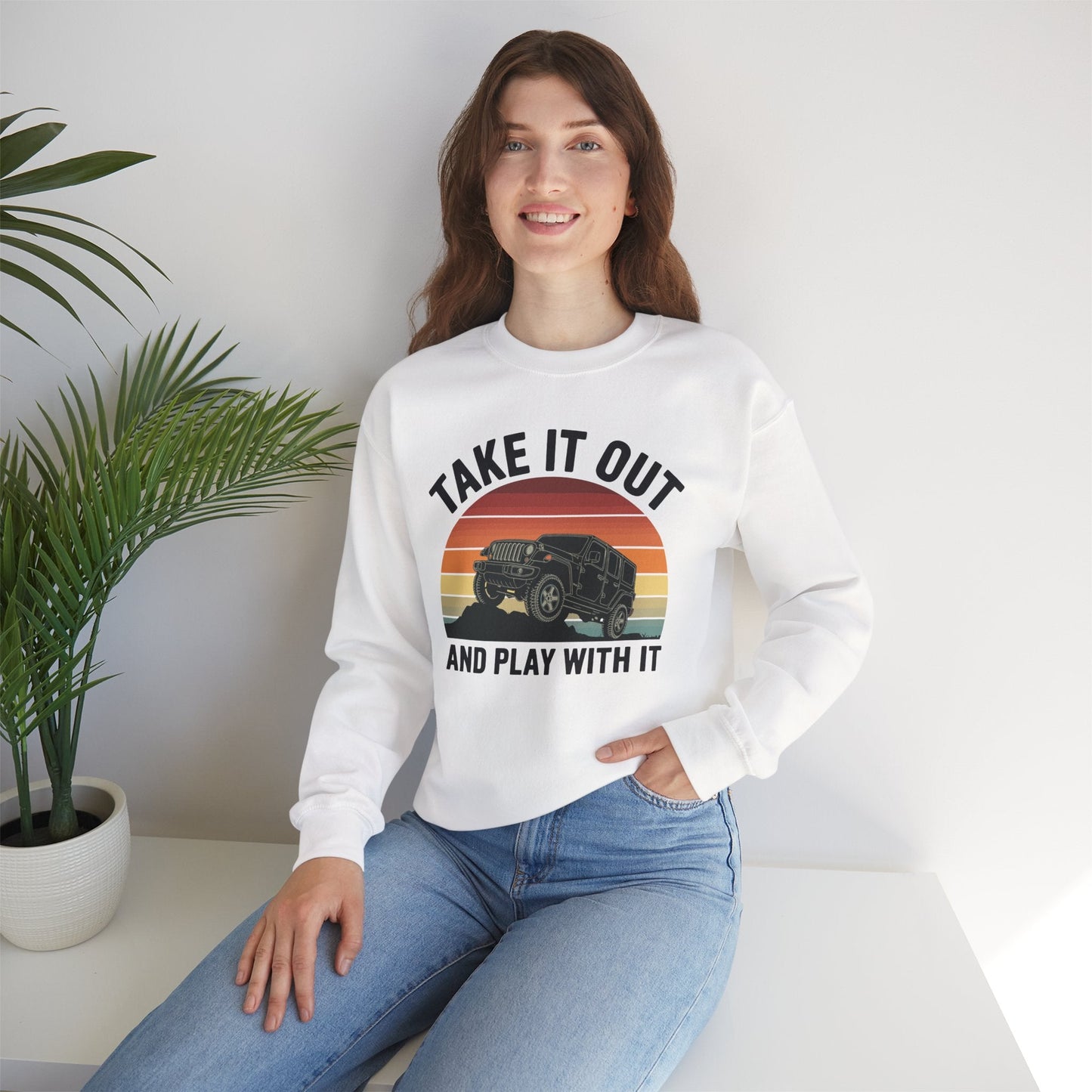 Catch Some Rays Vintage Retro Take It Out And Play Sweatshirt