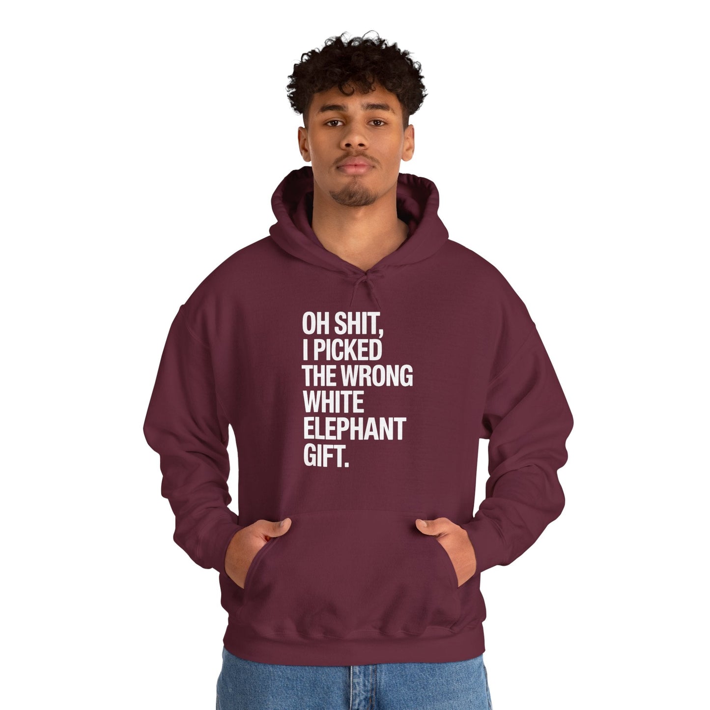 Oh Shit Funny White Elephant Gifts for Adults Under 15 20 Hoodie