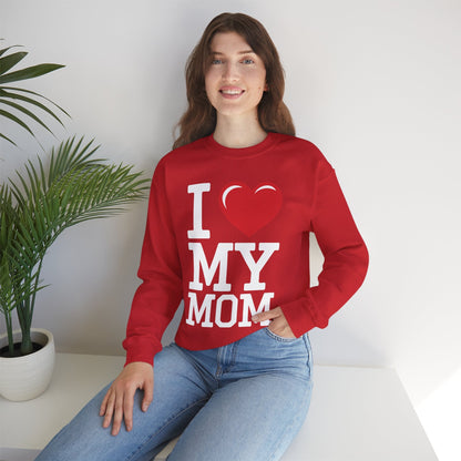 I Love My Mom Mothers Day from Daughter or Son Sweatshirt
