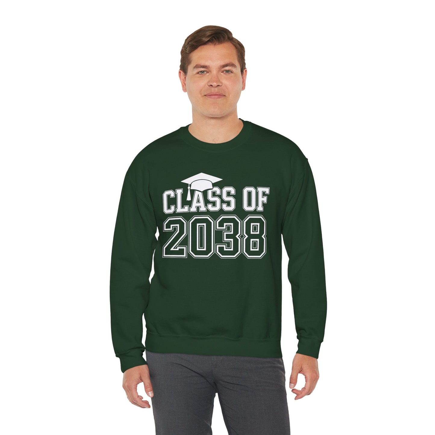 Class of 2038 Grow With Me Funny Kindergarten Back To School Sweatshirt