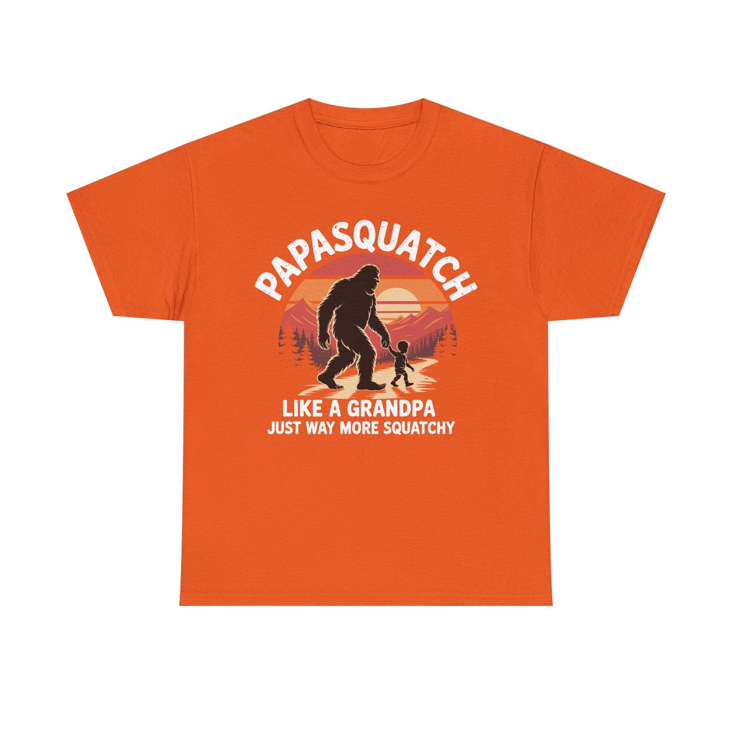 Retro Papa Squatch Like A Grandpa Funny Bigfoot Sasquatchy T-Shirt
