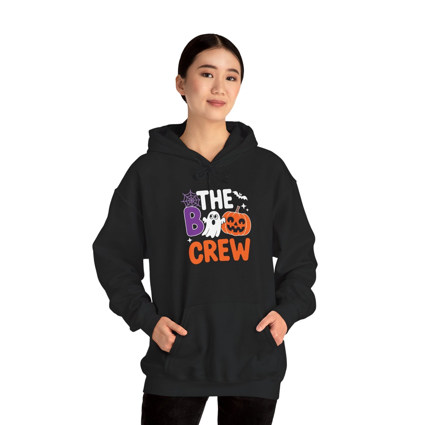 Halloween The Boo Crew Cute Ghost Spooky Family Matching Hoodie