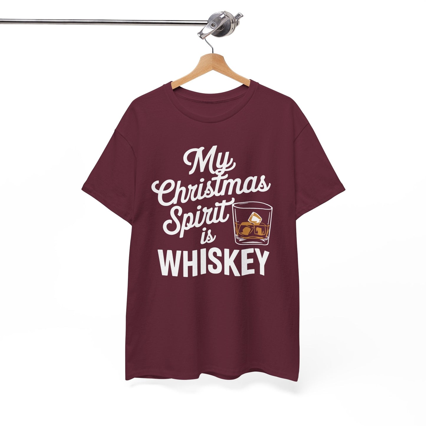 Funny Christmas Drinking Shirt Whiskey Liquor Drinker Saying T-Shirt