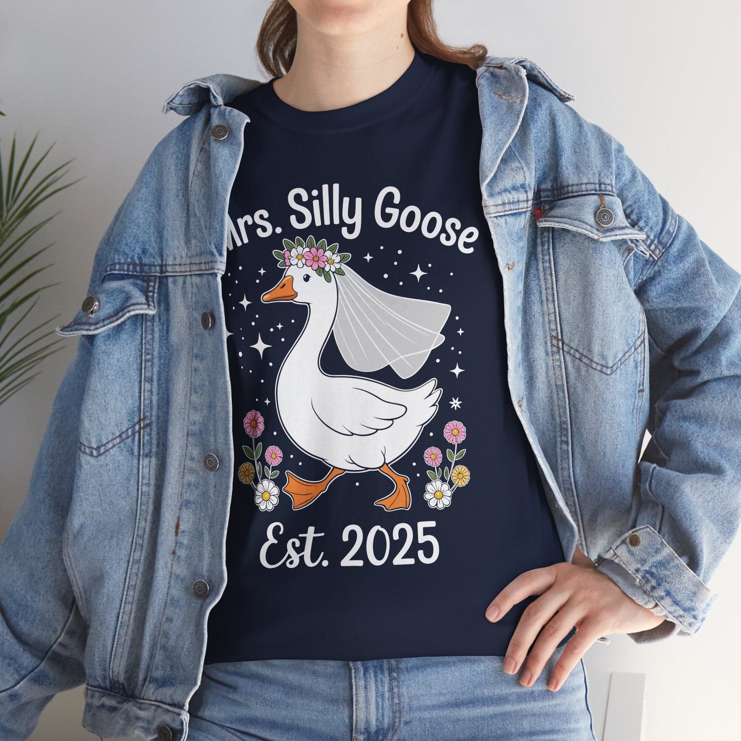 Mrs. Silly Goose Couple Matching Wedding Funny Bride to Be T-Shirt