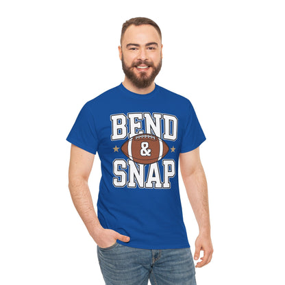 Funny Game Day Touchdown Season Cute Bend and Snap Football T-Shirt