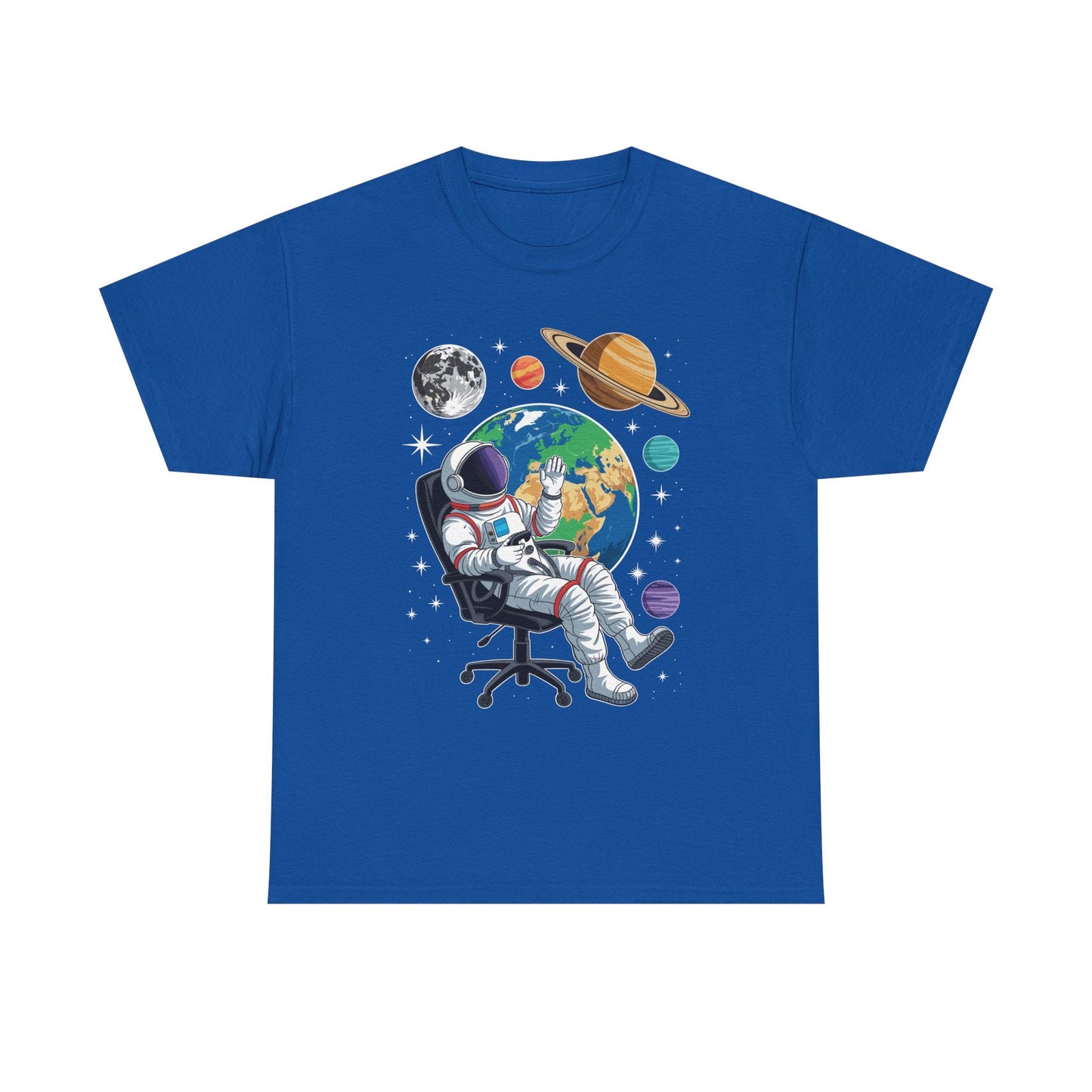 Astronaut Gamer Space Gaming System Planets T-Shirt