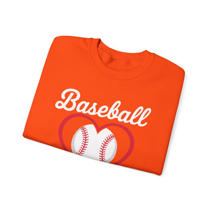 Baseball Grandma Women Baseball Heart Mothers Day Sweatshirt
