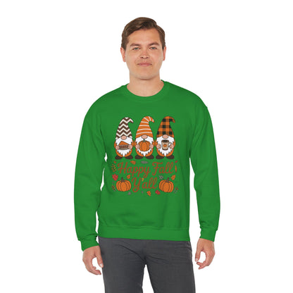 Happy Fall Y'all Gnome Pumpkin Autumn Thanksgiving Men Women Sweatshirt