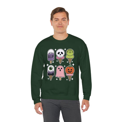Horror Movie Summer Popsicle Halloween Ice Cream Summer-ween Sweatshirt for Men Women
