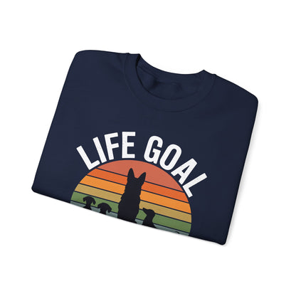 Life Goal Pet All The Dogs Funny Dog Sweatshirt