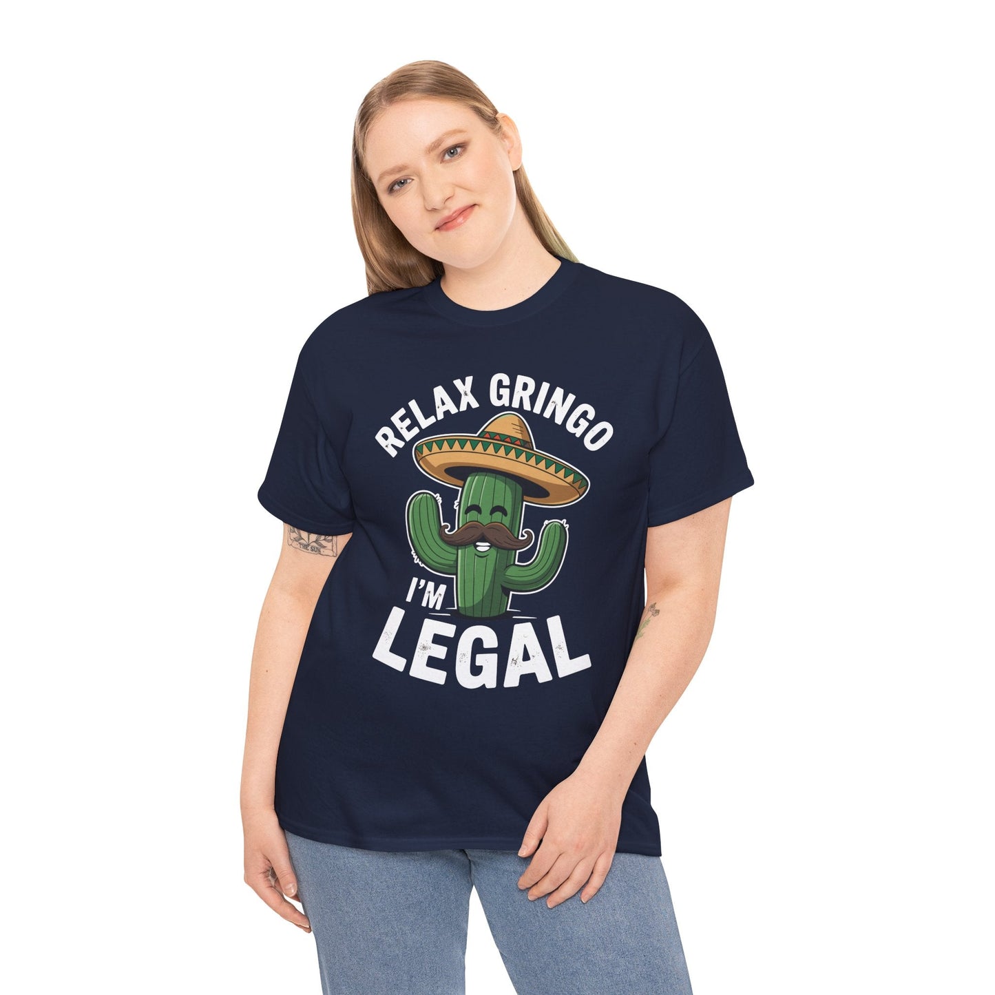 Funny Relax Gringo Im Legal Cinco De Mayo Mexican Immigrant T-Shirt
