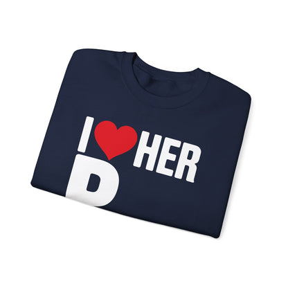 Funny Valentine's Day Couple Matching I Love Her Personality Sweatshirt