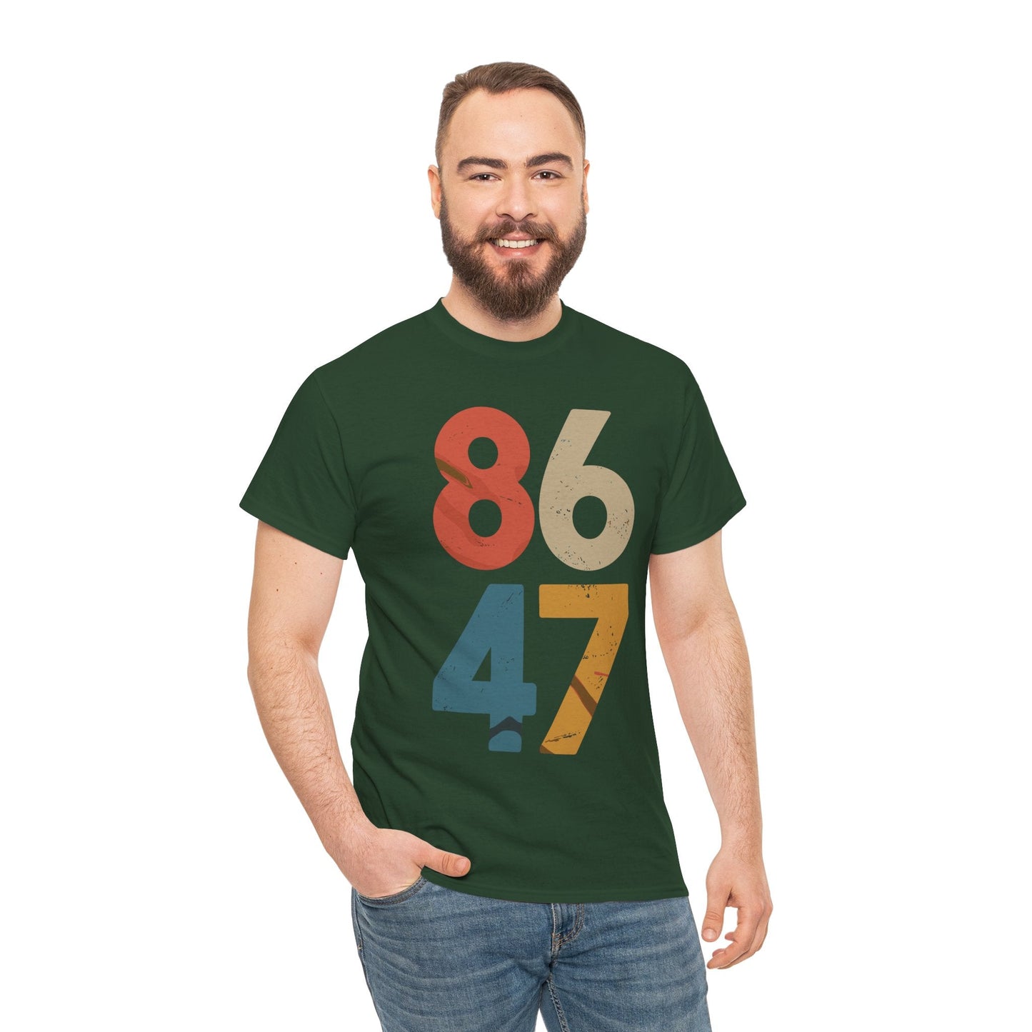 Classic Vintage 80s Style 86 47 Anti Trump T-Shirt