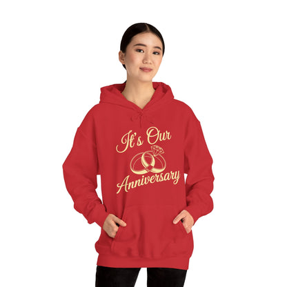 It's Our Anniversary Shirts for Married Couples Husband Wife Hoodie