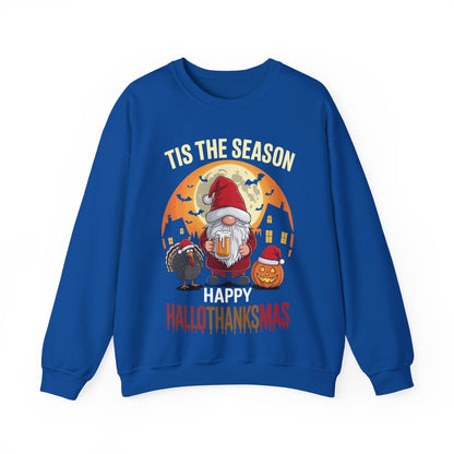 Happy Hallothanksmas Halloween Thanksgiving Merry Christmas Sweatshirt