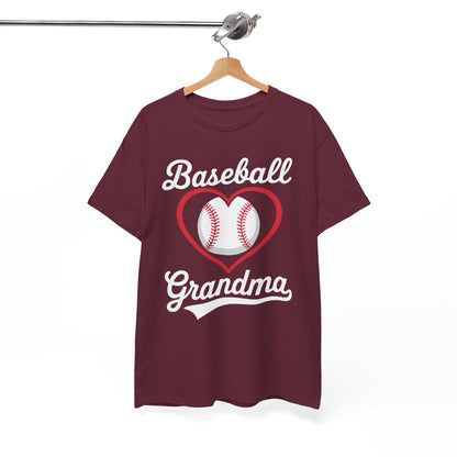 Baseball Grandma Shirt Women Baseball Heart Mothers Day T-Shirt