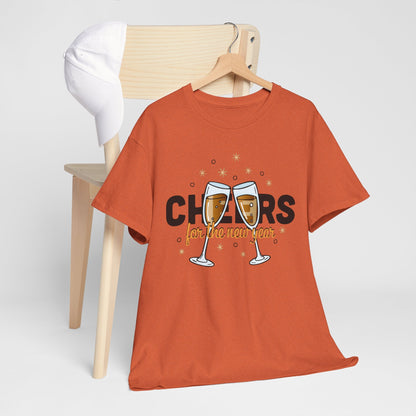 Happy New Year Cheers T-Shirt Festive New Year’s Eve Party Tee for Men and Women