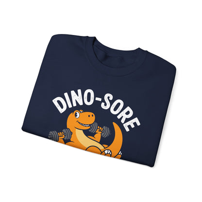 Gym Workout Dino Sore Exercise Fitness Boys Women Men Sweatshirt