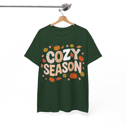 Cozy Season Autumn Fall Vibes Halloween Thanksgiving Pumpkin T-Shirt