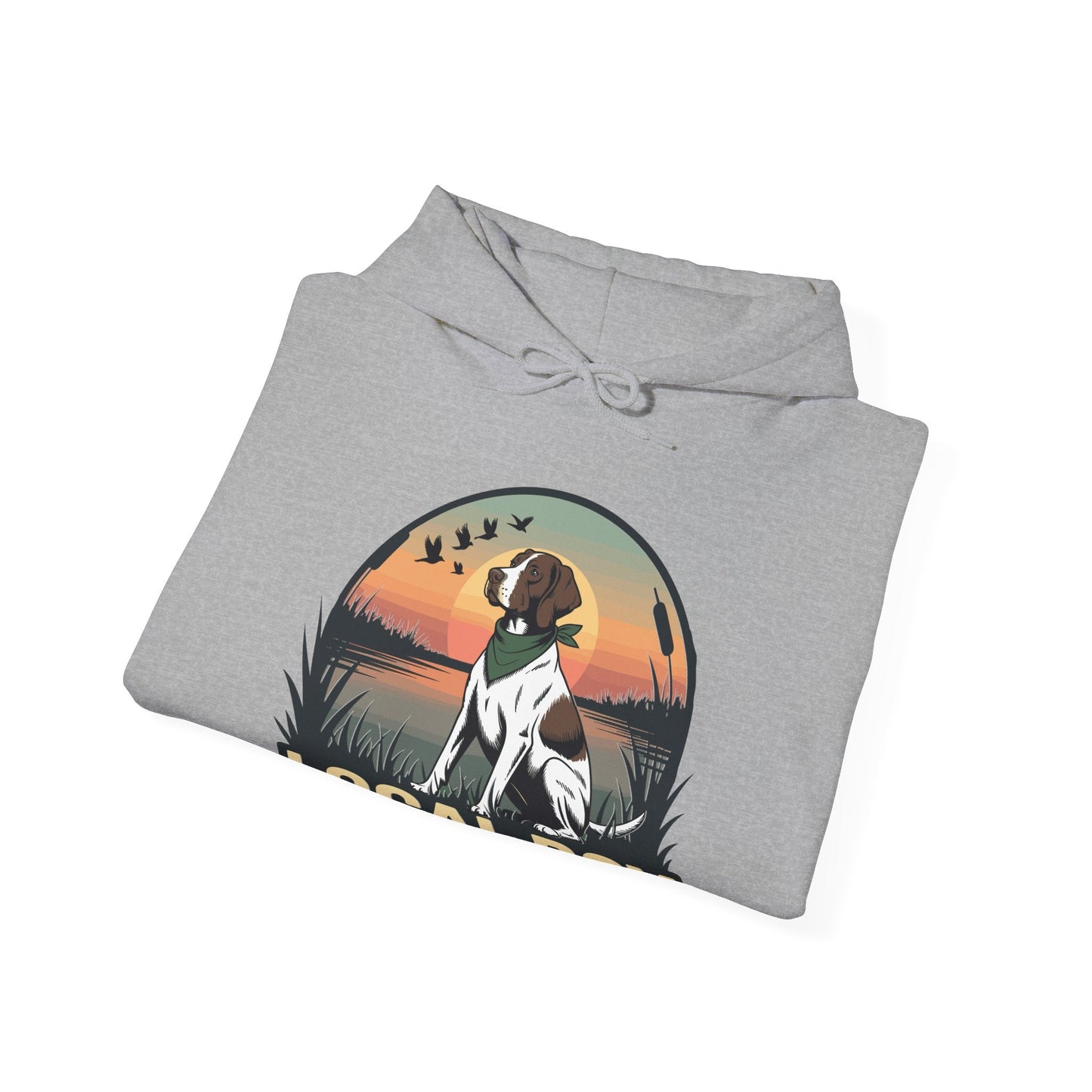 Local Boy Hunting Dog Vintage Sunset Hunting Season Hoodie