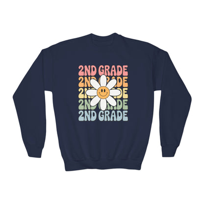 Groovy 2nd Grade Back To School First Day of Second Grade Sweatshirt