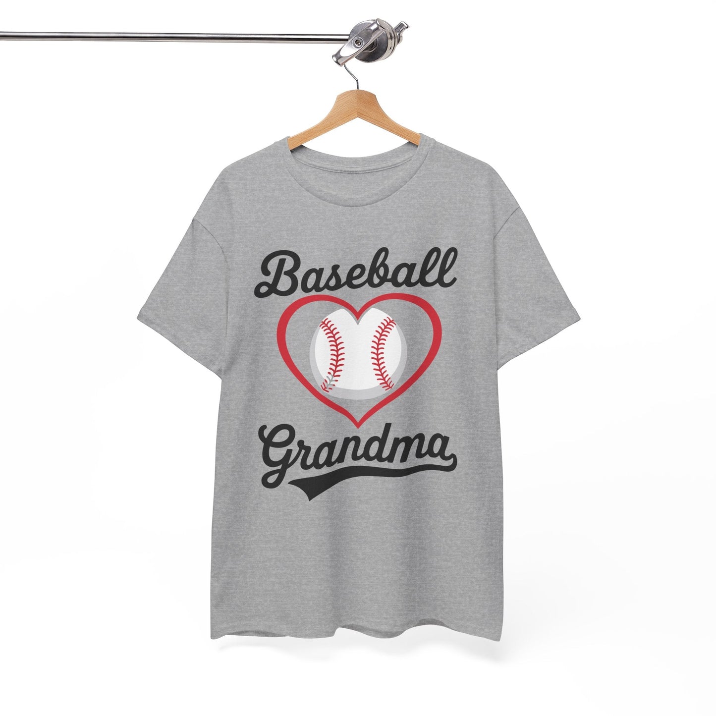 Baseball Grandma Shirt Women Baseball Heart Mothers Day T-Shirt