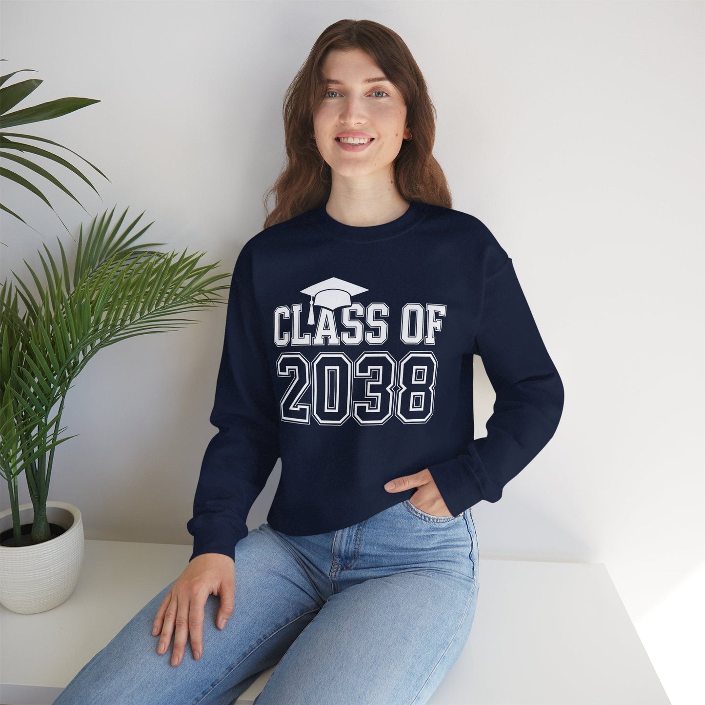 Class of 2038 Grow With Me Funny Kindergarten Back To School Sweatshirt