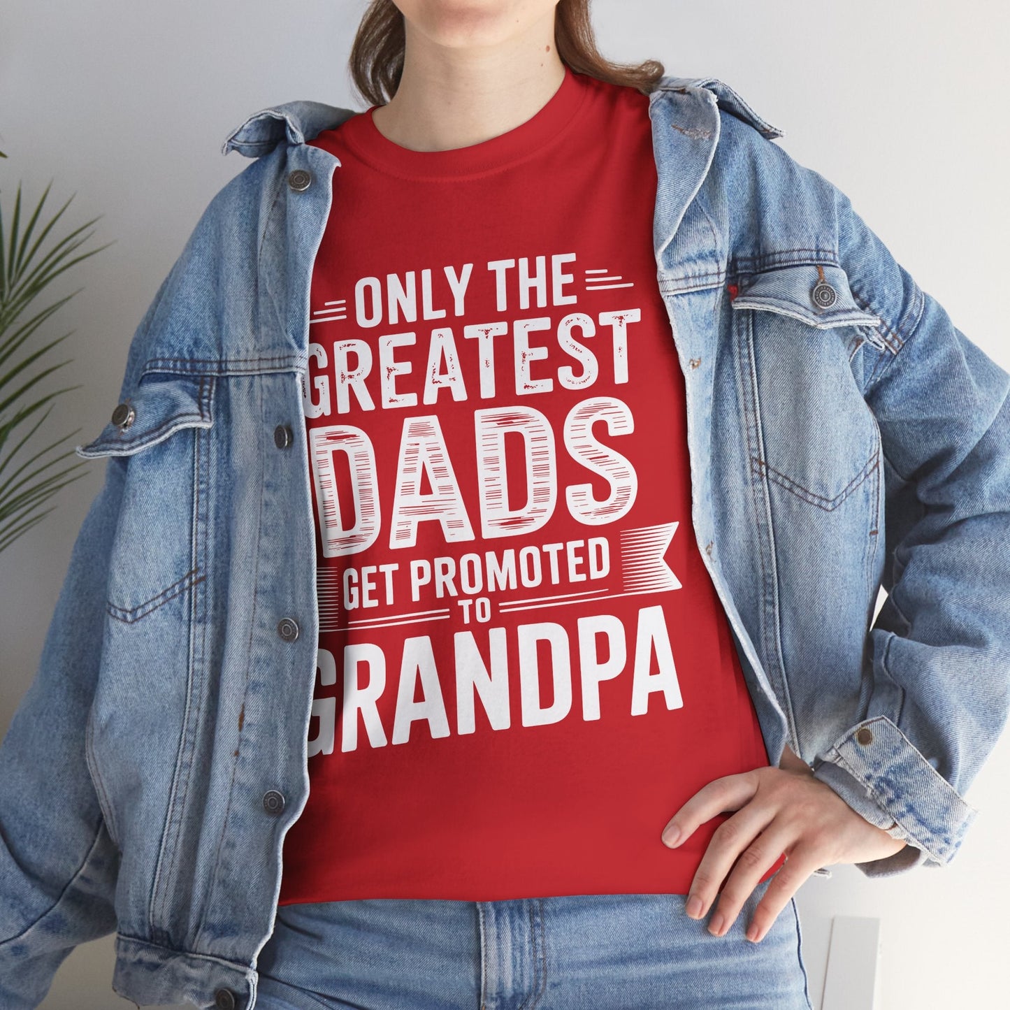 Only The Greatest Dads Get Promoted To Grandpa Shirt Men T-Shirt