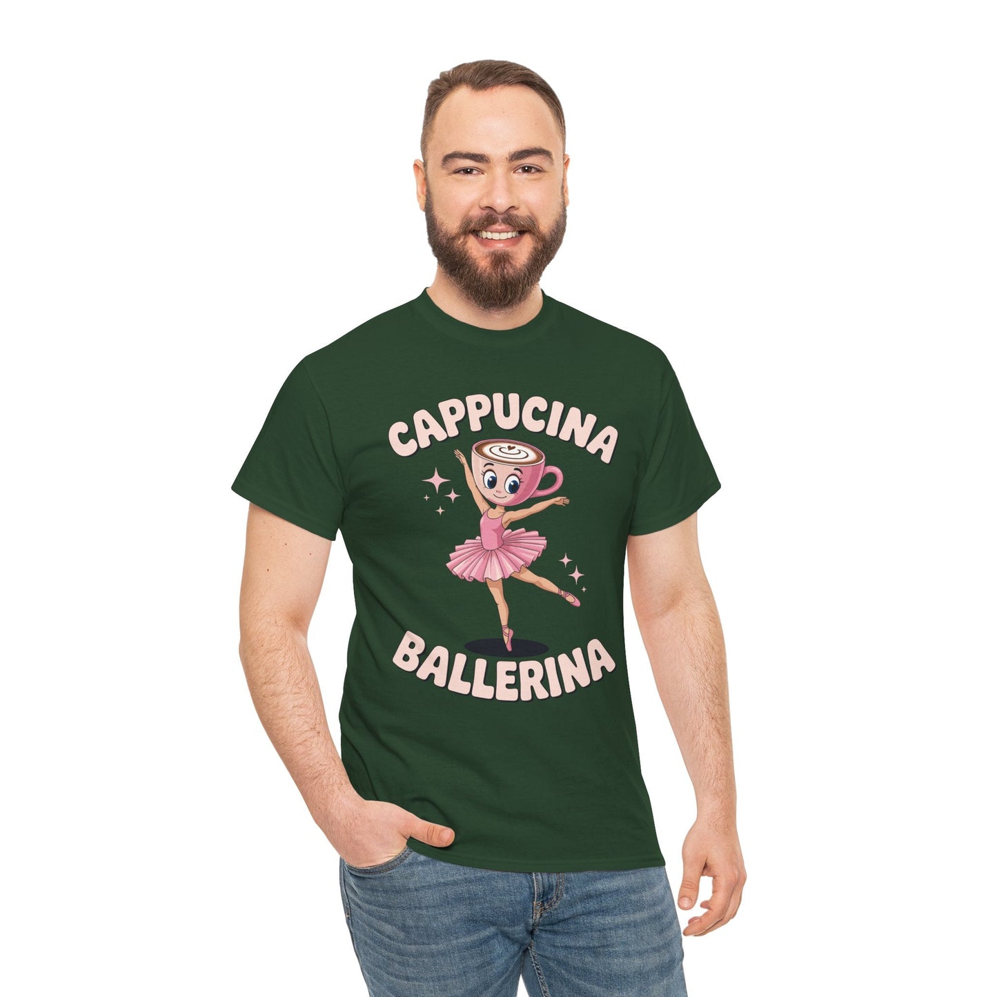 Funny Ballerina Cappuccina Coffee Dance Lovers Italian Meme T-Shirt