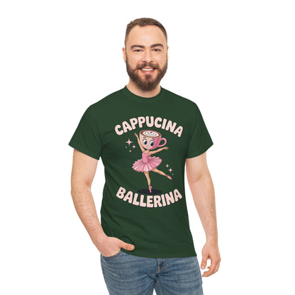 Funny Ballerina Cappuccina Coffee Dance Lovers Italian Meme T-Shirt