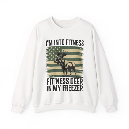 Hunting Im Into Fitness Fit Ness Deer Freezer Men Women Sweatshirt