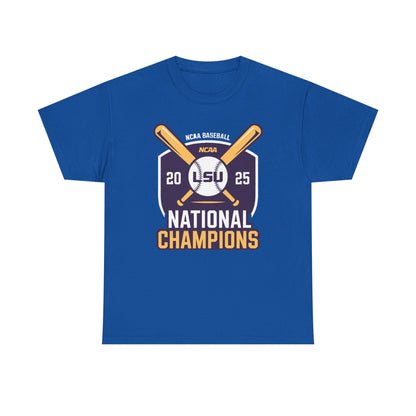 LSU Baseball 2025 National Champions Logo T-Shirt