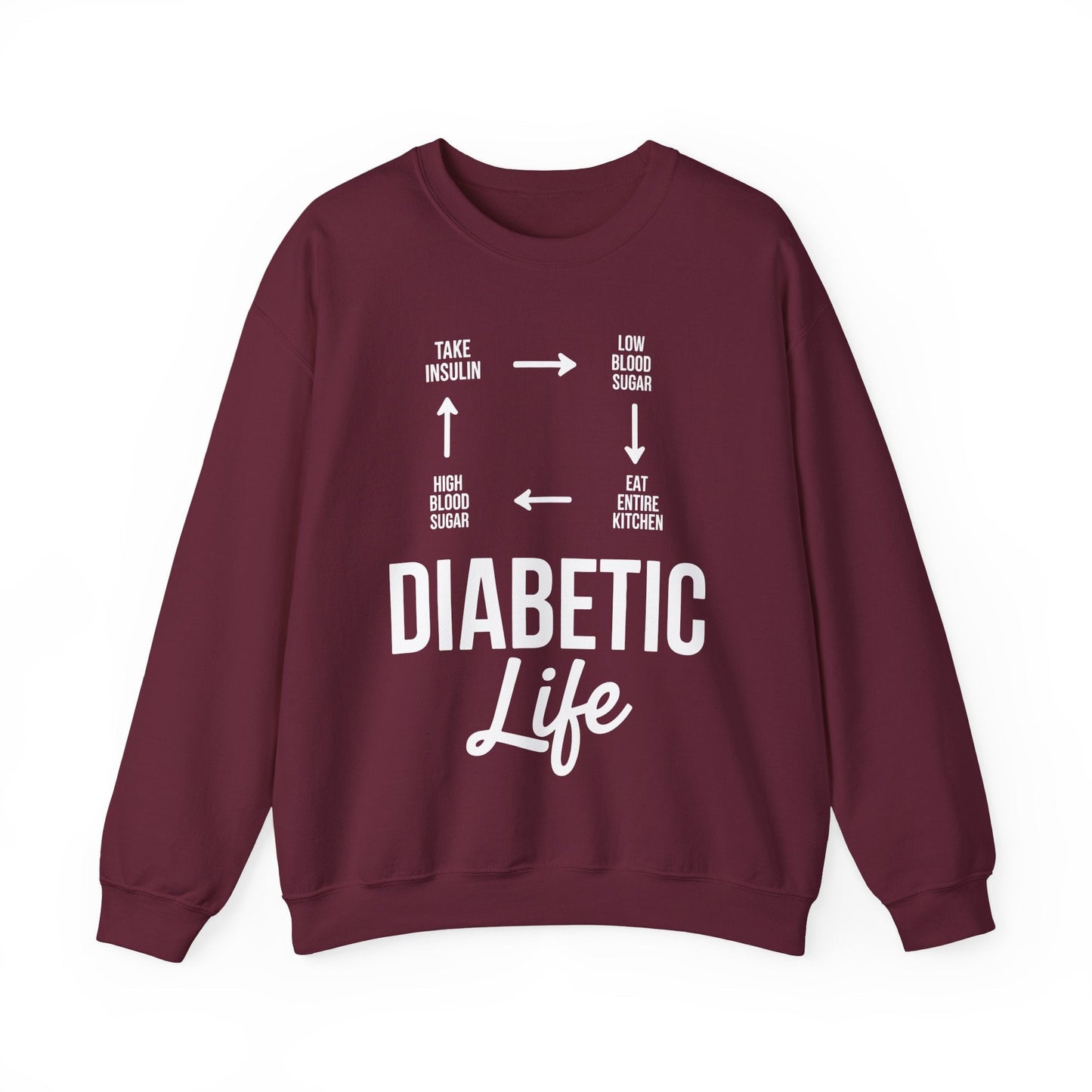 Funny Diabetic Type 1 Diabetes T1D Diabetes Awareness Sweatshirt