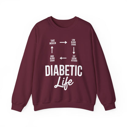 Funny Diabetic Type 1 Diabetes T1D Diabetes Awareness Sweatshirt