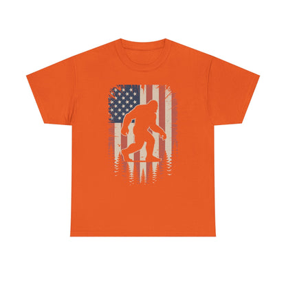 Bigfoot 4th of July Shirt American USA Flag Patriotic T-Shirt