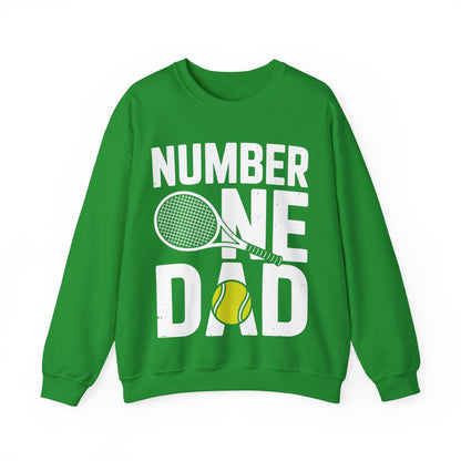 Tennis Dad Number One Daddy with Tennis Sayings Fathers Day Sweatshirt
