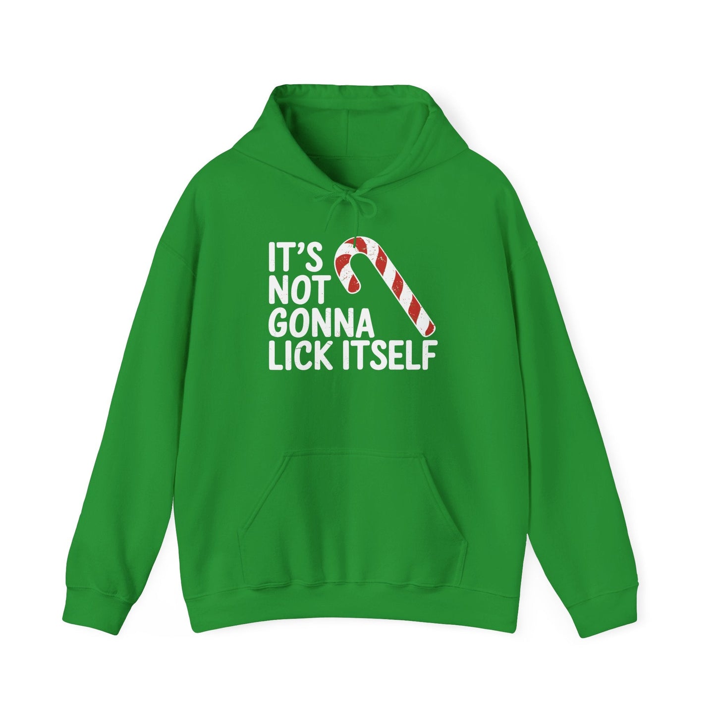 Funny Candy Cane Lick Itself Adult Christmas in July Gift Hoodie