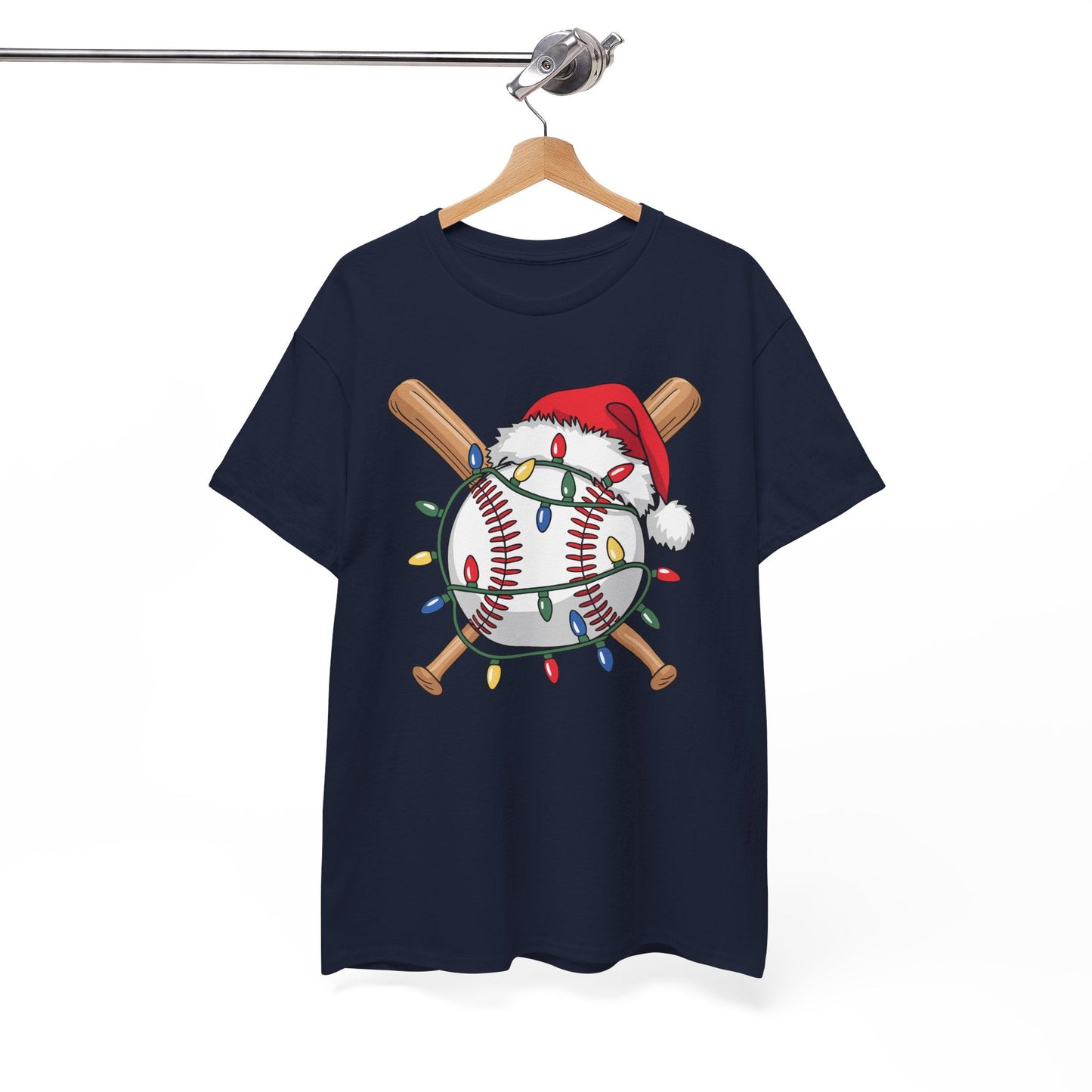 Santa Sports Design For Men Boys Christmas Baseball Player T-Shirt