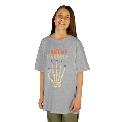 Funny Anatomy Of A Gamer Skeleton Hand Boys Kids Teens T-Shirt