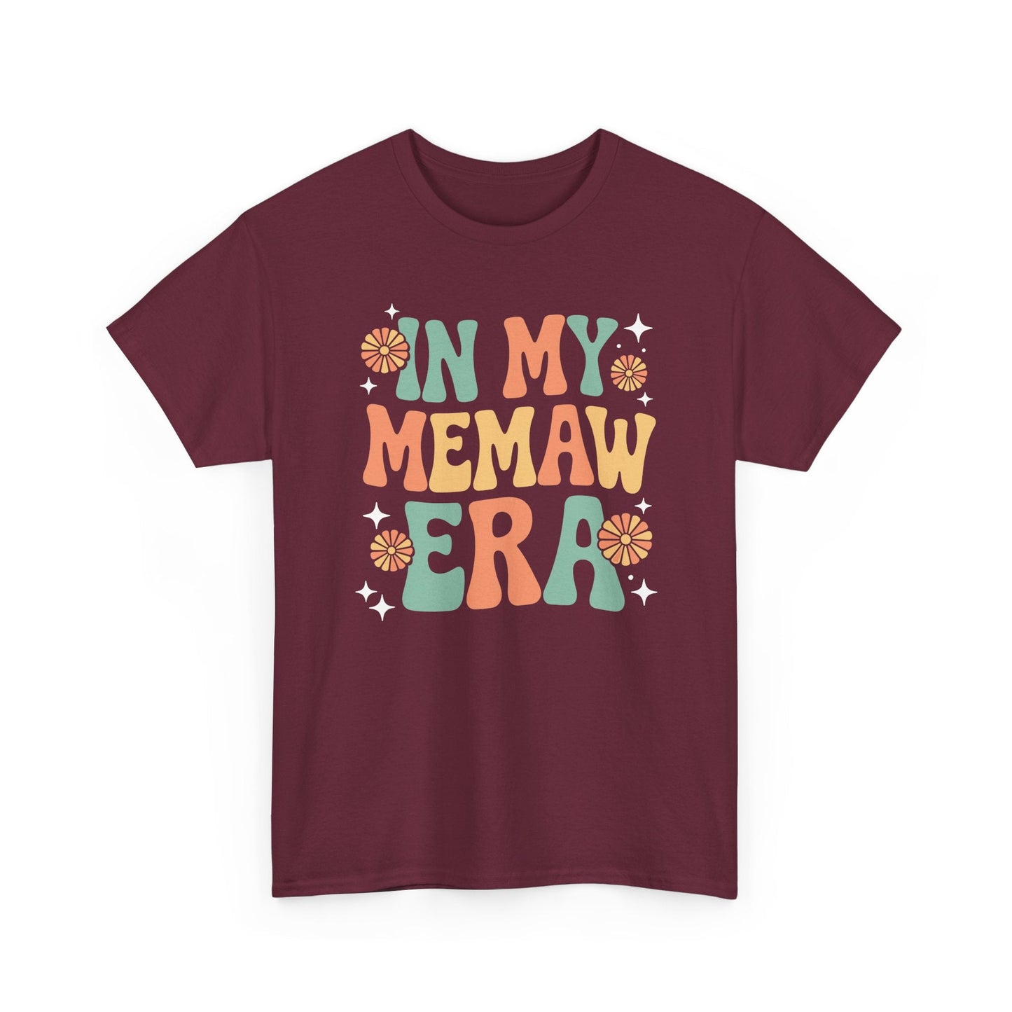 In My Memaw Era Funny Sarcastic Groovy Retro Mothers Day T-Shirt