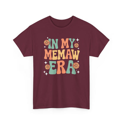 In My Memaw Era Funny Sarcastic Groovy Retro Mothers Day T-Shirt